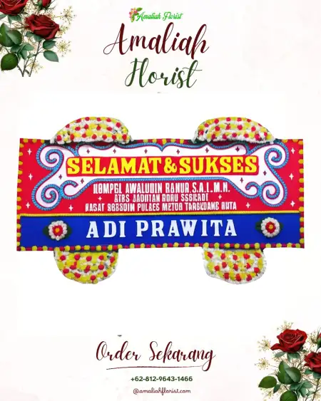Papan Bunga Ucapan Selamat Sukobendu